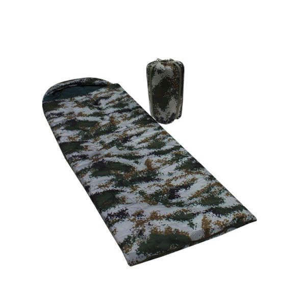 Manufacturers wholesale thickened digital camouflage warm outdoor camping single sleeping bags