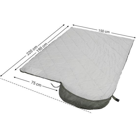 Outdoor 4 seasons portable lightweight ultrasonic stitch sleeping bag with compression sack