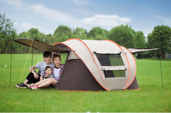 3-4people toss the account without setting up a quick open tent outdoor camping automatic wild tent camping rainproof