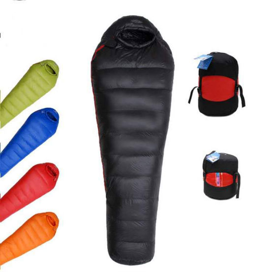 Factory supply outdoor camping adult mummy, light down can be spliced double sleeping bags