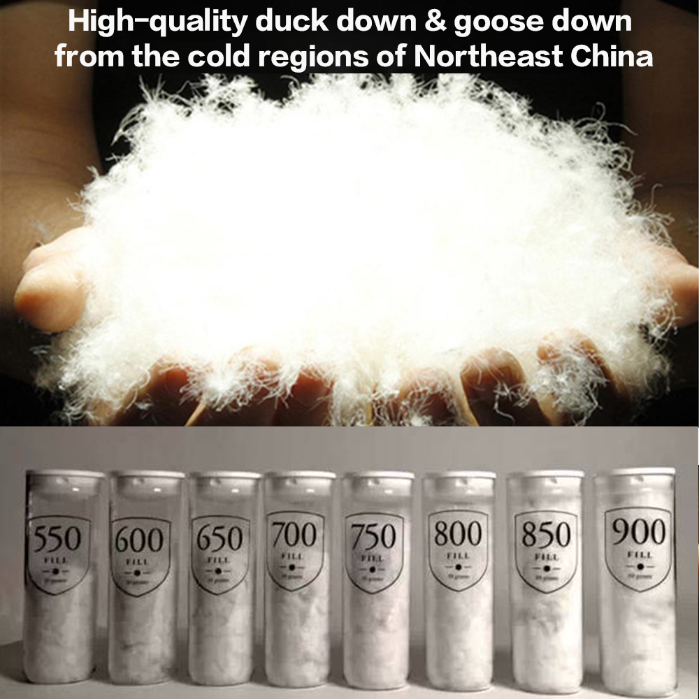 Camping winter duck down 4 season bulk 800 fill goose down sleeping bag