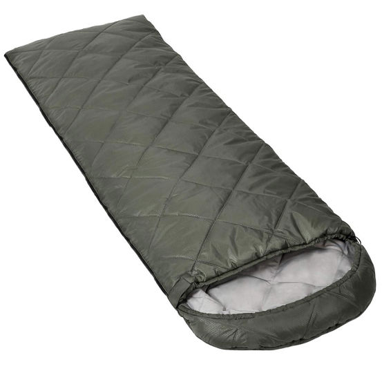 Outdoor 4 seasons portable lightweight ultrasonic stitch sleeping bag with compression sack