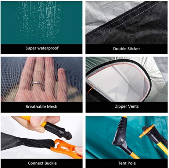 High quality picnic outdoor Oxford cloth tents for family portable waterproof automatic camping tent