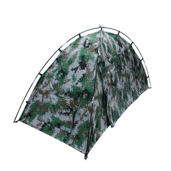 Factory wholesale outdoor camping high quality camouflage single tent outdoor tent