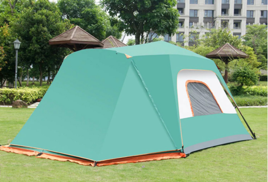 Tent outdoor automatic thickening rainproof 5-6 people one room one hall outdoor camping tent