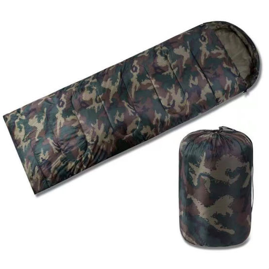 Digital Camouflage adult outdoor camping travel envelope type waterproof and warm sleeping bag
