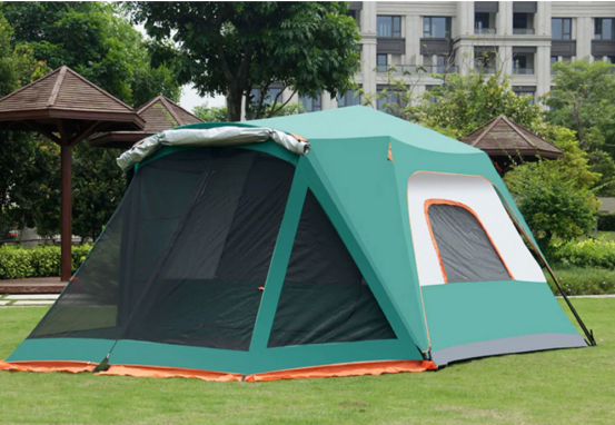 Tent outdoor automatic thickening rainproof 5-6 people one room one hall outdoor camping tent