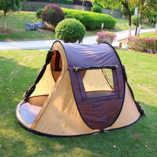 Full automatic outdoor hand throwing automatic quick opening wind, rain and sun proof camping tent
