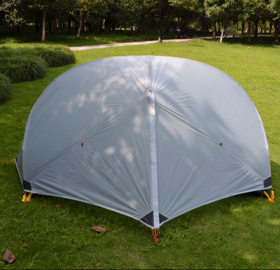 Outdoor camping ultralight double 15D silicon coated double layer rainproof and windproof camping tent