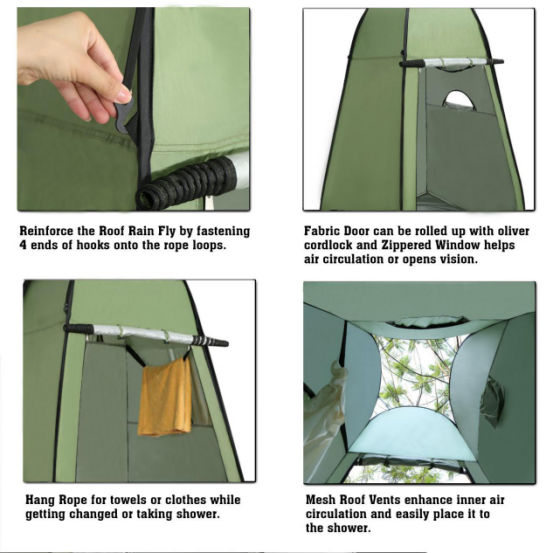 Factory Price Portable Pop Up Changing Room ,Outdoor Shower Toilet Fishing Dressing Bathing Tent