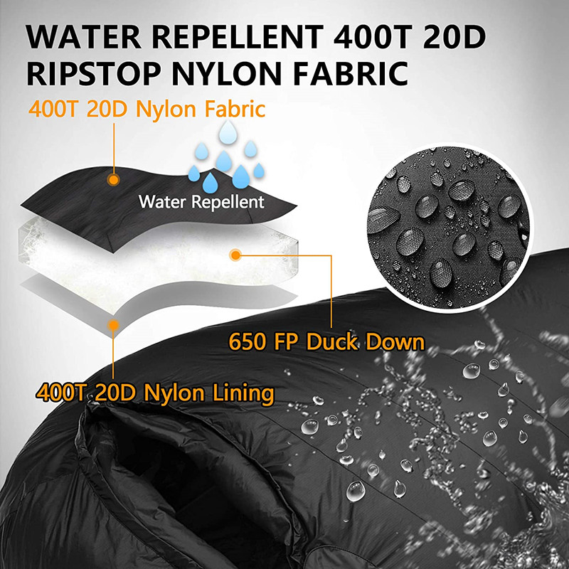  Outdoor Camping Hiking 800g Filling Duck Goose Down Sleeping Bag