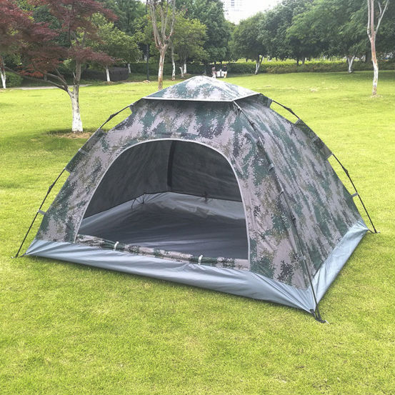 Outdoor 3-4 people camouflage camping automatic speed open tent outdoor Camping Tent