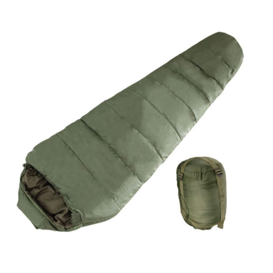 army green color standard 210T polyester materials military sleeping bag