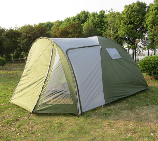 4 person double layer outdoor tent waterproof and windproof tent