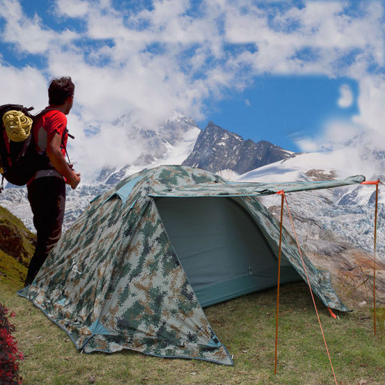 Outdoor 3-4 people camouflage camping automatic speed open tent outdoor Camping Tent