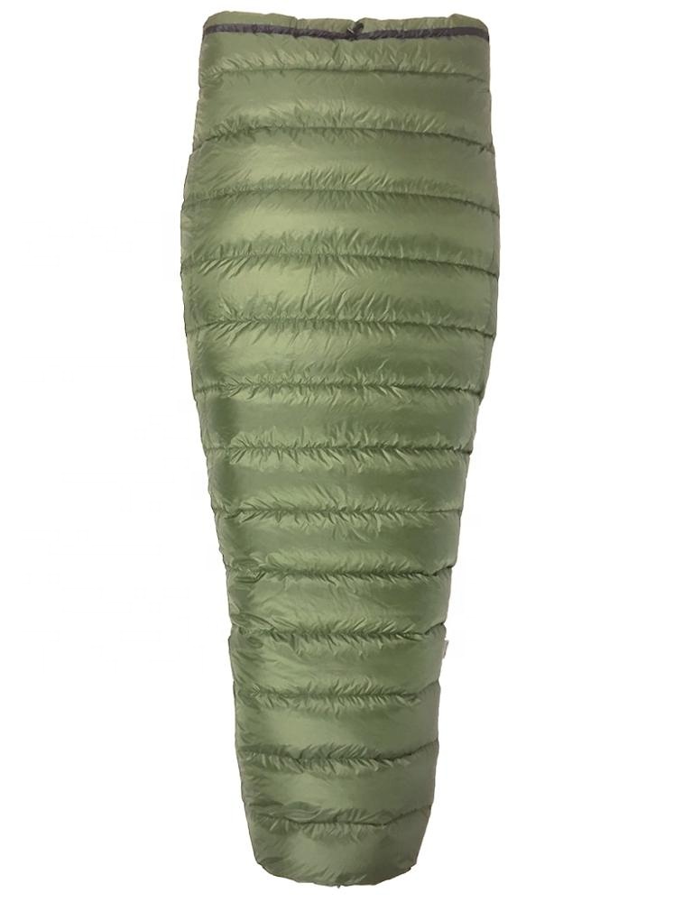 2021 outdoor ultralight backpacking quilt blanket style quilt style down sleeping bag with zippered foot box for outdoor camping