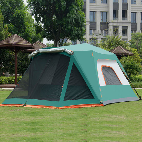Tent outdoor automatic thickening rainproof 5-6 people one room one hall outdoor camping tent