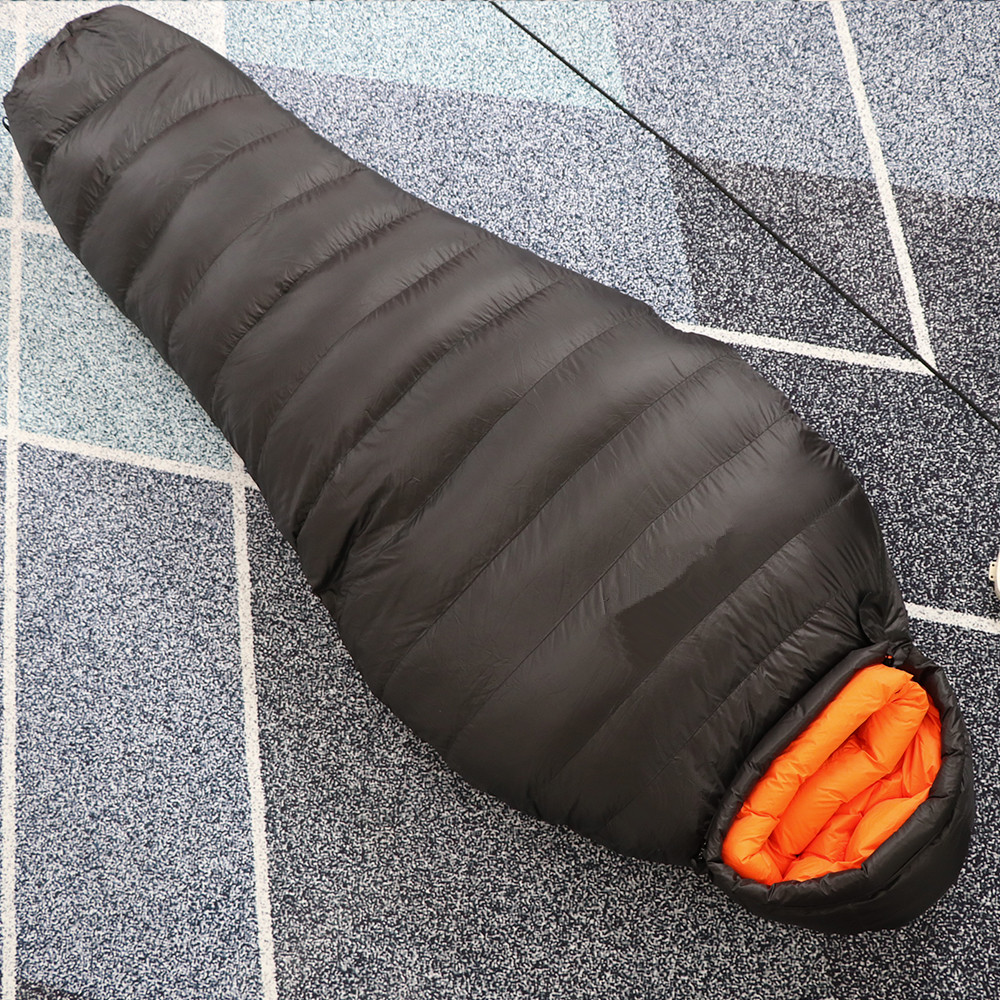 Camping winter duck down 4 season bulk 800 fill goose down sleeping bag