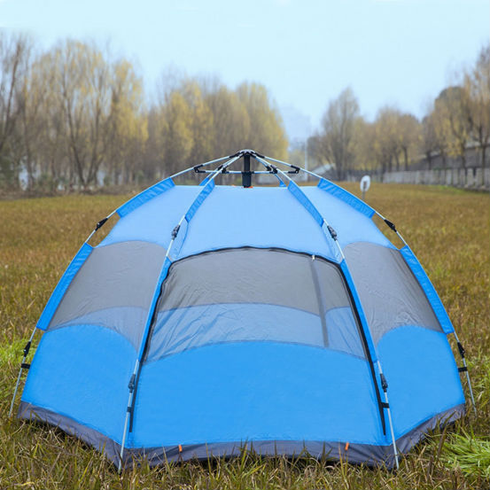 3-4 people outdoor double automatic speed open beach rainproof camp outdoor camping tourist tent
