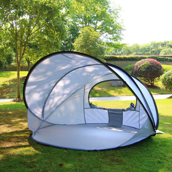 2020 new full automatic quick opening outdoor folding sunshade and camping beach double tent