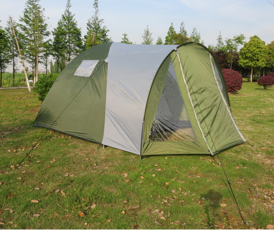 4 person double layer outdoor tent waterproof and windproof tent