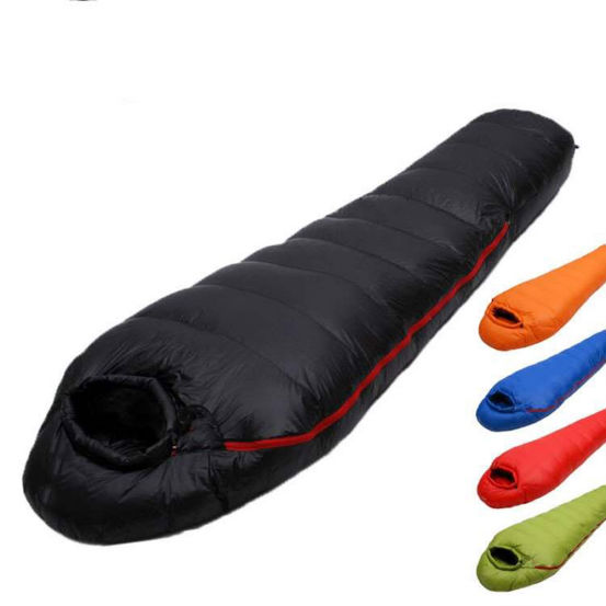 Factory supply outdoor camping adult mummy, light down can be spliced double sleeping bags
